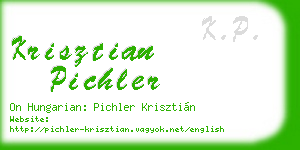 krisztian pichler business card