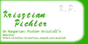 krisztian pichler business card